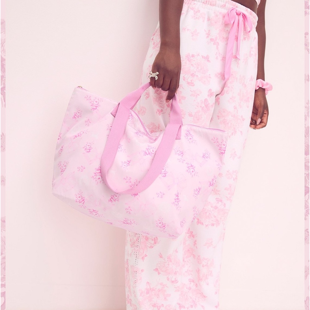LoveShackFancy Pink Floral Tote